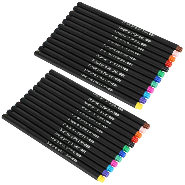 Fine Tip Markers,0.4mm Fine Point Colored Thin Markers Pen Drawing Accessories Striking Appearance