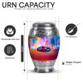 thumbnail image 2 of Yatskia Colorful Lightning Car Little Cremation Keepsake Urns for Human Ashes Adult Men and Women, Small Funeral Burial Urn for Ashes Adult Male, (Monar Pack of 1, 3 Inch), 2 of 6