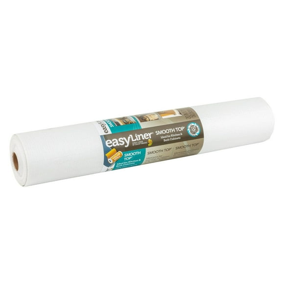 Smooth Top EasyLiner Brand Shelf Liner, White, 20 in. x 18 ft.