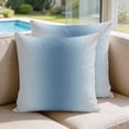 thumbnail image 2 of Pillow Covers 20x20 Set of 2, Blue Grey Ombre Square Throw Pillow Covers for Couch/Sofa/Living Room, Farmhouse Gradient Minimalist Decorative Soft Pillowcases for Couch Throw Pillows, 2 of 9