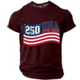 thumbnail image 2 of Youpwaven 250 Anniversary USA Shirt, Men's USA 250th Anniversary Merchandise, America 250 Graphic Tee, 2 of 5