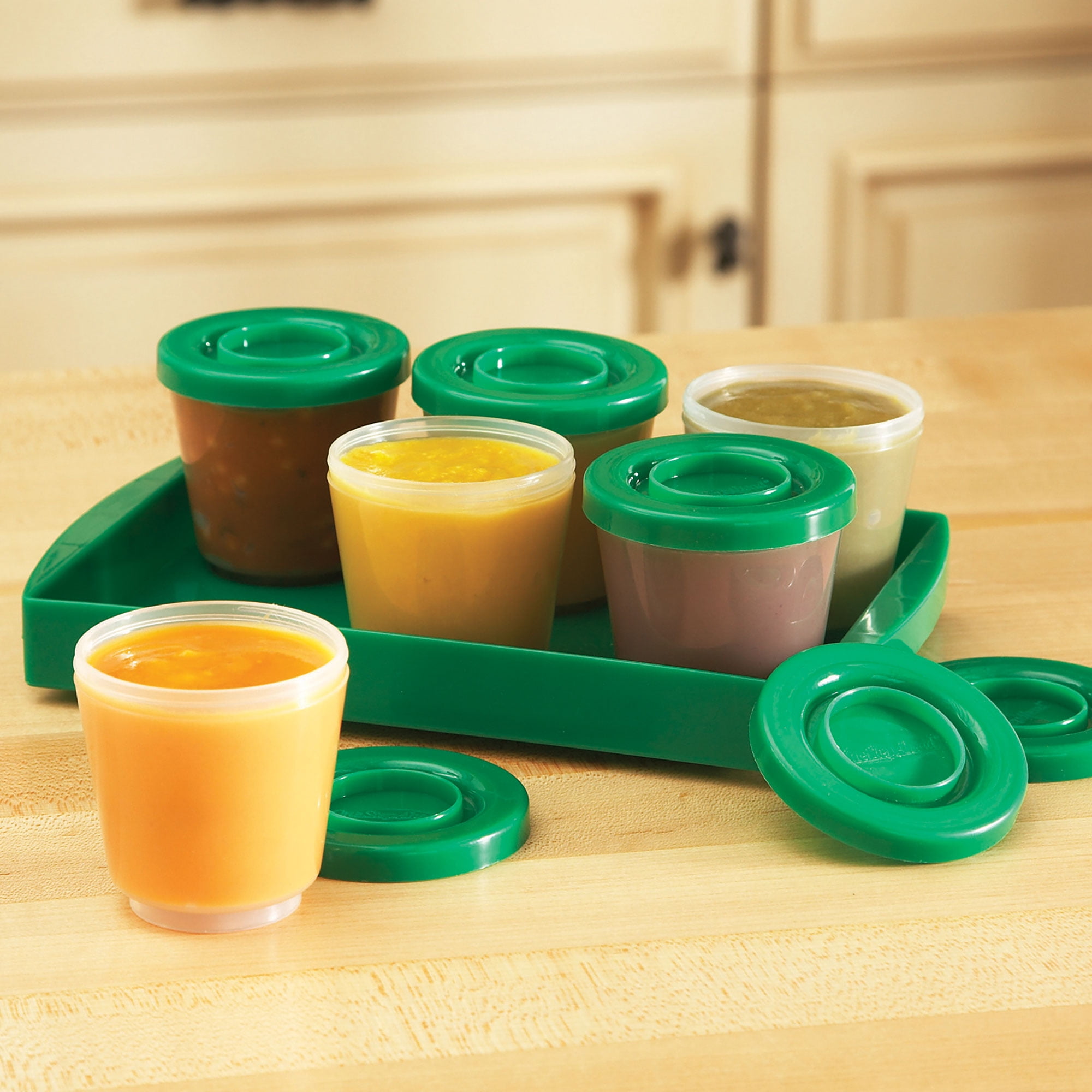 Supermama Baby Food Containers - 7 oz(6 Pack), Reusable Baby Food