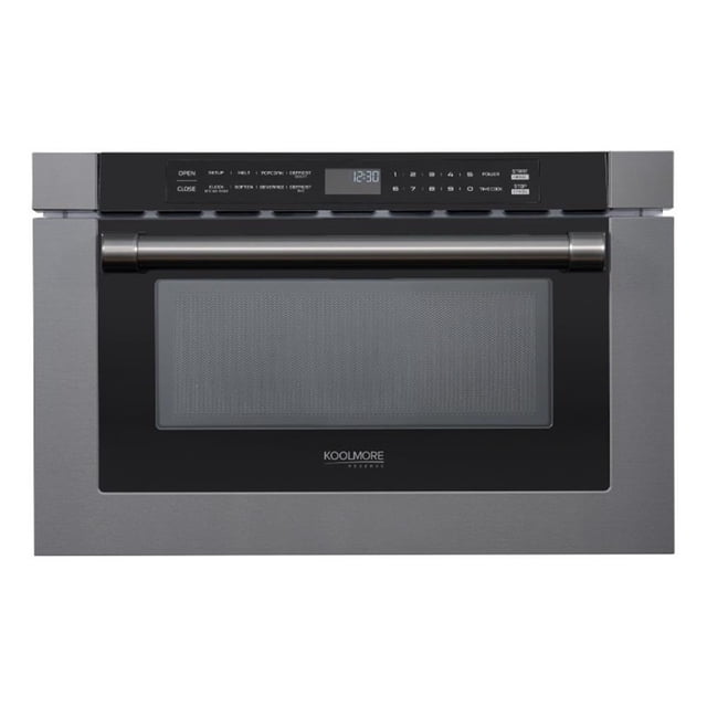 24 in. Black Stainless Steel Microwave Drawer 1.2 Cu. Ft Capacity