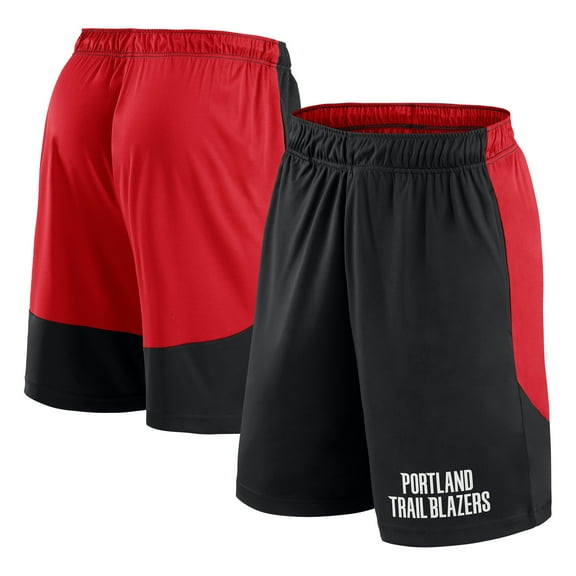 Men's Logo Athletic Black Portland Trail Blazers Launch Performance Shorts