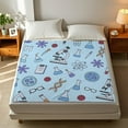 thumbnail image 6 of Science-Themed Flannel Fleece Blanket - Soft, Cozy, Warm Decorative Throw for Bedroom, Living Room, Dorm, Sofa, or Office - All-Season Gift with Vibrant Lab Equipment & DNA Design, Blanket for Bed, 6 of 8