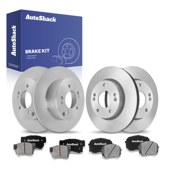 AutoShack Front & Rear Brake Rotors & Ceramic Pads for Kia, Sportage 2010, FWD L4 2.0L V6 2.7L