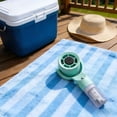 thumbnail image 2 of Green Plastic 2 In 1 Handheld Misting Fan Rechargeable Portable Spray For Travel Office Outdoor 7.08X3.14X2.16 Inch, 2 of 7