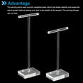 thumbnail image 4 of Earring Display Stand,2pcs Acrylic Earring Holder Earring Stands Storage Organizer Necklace T,Transparent, 4 of 5