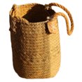 thumbnail image 1 of Cesta de flores de punto, práctica cesta de almacenamiento para flores, decoración de escritorio, tamaño S, amarillo, 1 of 6