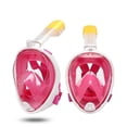 thumbnail image 1 of (Pink-L-XL)Snorkel Mask Anti Fog Full Face Swimming Diving Scuba Goggle Anti Leak Protector, 1 of 4