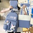 thumbnail image 4 of TopLLC Backpack Student Backpack School Backpack Campus Backpack Large Capacity Canvas Backpack Outdoor Travel Backpack Student backpack, 4 of 5