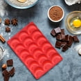 thumbnail image 6 of WEGFTDUOP Crescent Ice Tray Silicone Mold for Chocolate Candy Jelly Cake Mini Soap Wax Crayon Melt, Microwave Oven Freezer Dishwasher Safe, 1-Pack Kitchen Utensils, 6 of 8