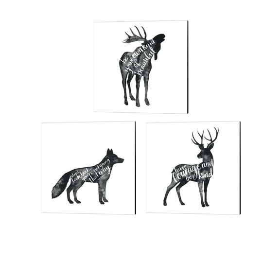 Metaverse Grace Popp 'Wise Walker' Canvas Art (Set of 3)