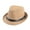 Khaki, variant on DQRPSEETB Mens 1920s Panama Fedora Hat Women Summer Mesh Straw Sun Hat Short Brim Cuban Trilby Derby Jazz Cap Packable Beach Dad Hat