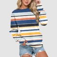thumbnail image 2 of Vedolay Sweatshirts Women Womens Casual Long Sleeve Solid Lightweight Pullover Tops Loose Sweatshirt with Pocket,Blue S, 2 of 3