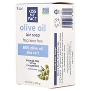 Kiss My Face Olive Oil Soap, Fragrance Free, 8 oz (230 g)