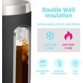 thumbnail image 3 of Volhoply 14oz Insulated Stainless Steel Coffee Mug with Lid Bulk 2 Pack,Double Wall Vacuum Travel Coffee Cup with Handle,Reusable Cups Tumbler,Camping Mugs Keep Hot,Christmas Gifts(Black,2 Set), 3 of 6