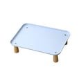 thumbnail image 3 of Comedero elevado, cuenco para comida de gato, cuenco para agua de perro, soporte de madera hecho de PP Azul, 3 of 9