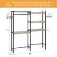 thumbnail image 4 of 5-Tier Wood Over The Washer and Dryer Storage Shelf for Laundry Room 30" wide, 4 of 5