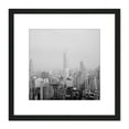 thumbnail image 1 of New York City Skyline Skyscrapers 2 Vintage Photo 8X8 Inch Square Wooden Framed Wall Art Print Picture with Mount, 1 of 4