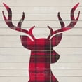 thumbnail image 2 of Studio, Sd Graphics 12x12 Gold Ornate Wood Framed with Double Matting Museum Art Print Titled - Plaid Christmas I, 2 of 4