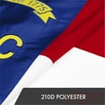 thumbnail image 5 of G128 5 Pack: North Carolina State Flag | 1x1.5 Ft | ToughWeave Series Embroidered 300D Polyester | Embroidered Design, Indoor/Outdoor, Brass Grommets, 5 of 8