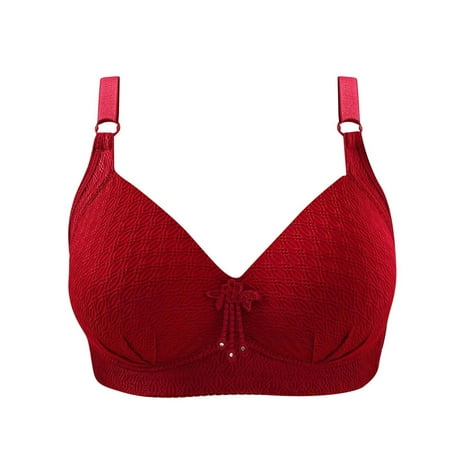 

asdoklhq Bras for Women Plus Size Clearance Woman s Comfortable Breathable Bra Underwear No Rims