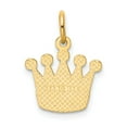 thumbnail image 3 of 14K Yellow Gold Charm Pendant 20 mm 12 Kings Crown, 3 of 4