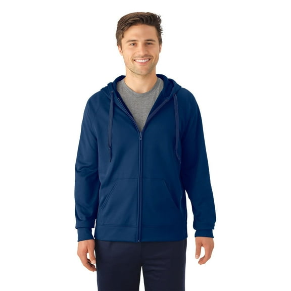 JERZEES Dri-Power® Sport Hooded Full-Zip Sweatshirt Size XL Color Blues