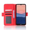 thumbnail image 3 of Case for Nokia C21 Cover Adjustable Detachable Card Holder Magnetic closure Leather Wallet Case - Red, 3 of 5