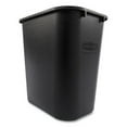 thumbnail image 3 of Rubbermaid Commercial Products Deskside Plastic Wastebasket, Rectangular, 7 Gal, Black | Bundle of 10 Each, 3 of 7