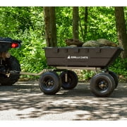 Gorilla Carts Heavy Duty Poly Yard Dump Cart Garden Wagon with 15