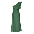 thumbnail image 5 of RYDCOT Women's formal Dresses for Wedding Guest One Shoulder Sleeveless Cutout Side Slit Maxi Dress Cocktail Gown Party Clothes Elegant Dresses Green, 5 of 8