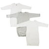 Bambini Newborn Baby Girl or Boy Cotton Gowns Layette Set, 3-Piece