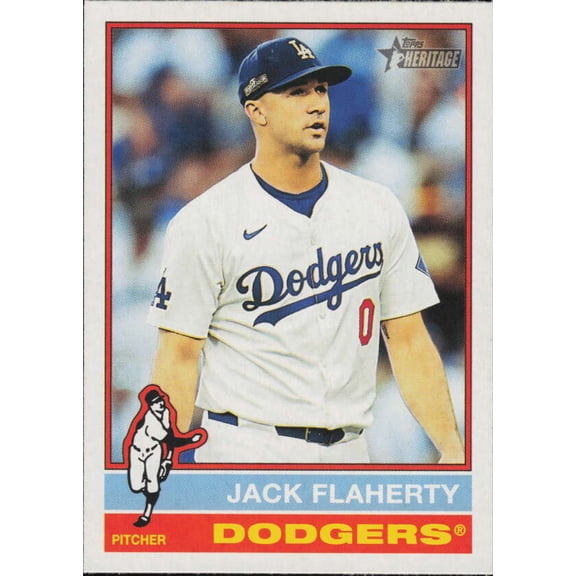 2025 TOPPS HERITAGE #304 JACK FLAHERTY LOS ANGELES DODGERS