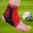thumbnail image 4 of Tobillera soporte elástico envoltura tendinitis fascitis pie manga para deportes Rojo m Cola Soporte de tobillo deportivo, 4 of 8