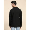thumbnail image 2 of SKAVIJ Men’s Handloom Cotton Henley Casual Long Sleeve Wooden Loop Button Casual Summer Yoga Outfits, 2 of 6