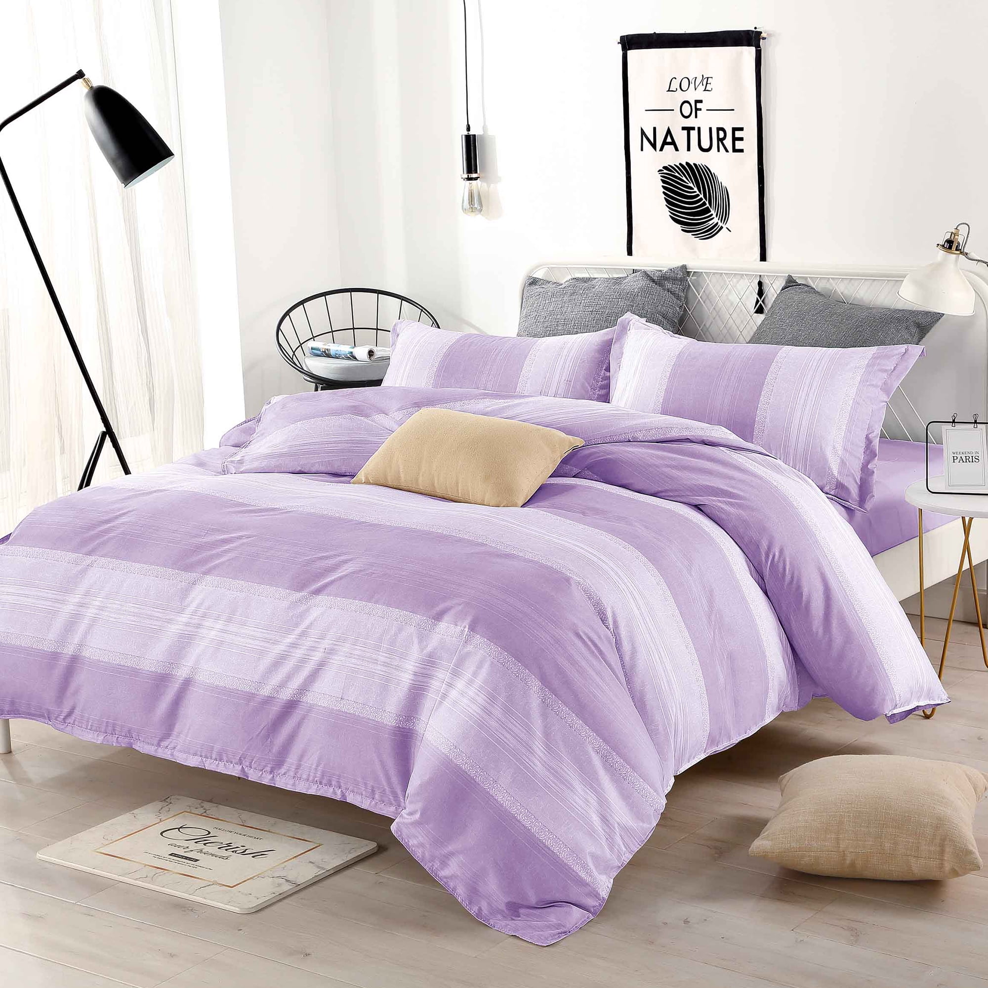 HGMart Bedding Comforter Set Bed In A Bag 5 Pieces Luxury Microfiber