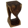 thumbnail image 5 of Haussmann® Original Wood Twist Stool 12 X 12 X 23 In High Walnut Oil, 5 of 7