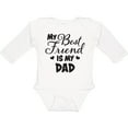 thumbnail image 3 of Inktastic My Best Friend is My Dad with Hearts Boys or Girls Long Sleeve Baby Bodysuit, 3 of 5