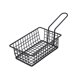 thumbnail image 5 of Cateissary Colador frito Cesta Colador de drenaje Accesorio de acero inoxidable Filtro de aceite neto Drenaje Herramientas de cocina portátiles con mango Rectángulo 2piezas Cateissary CBP159892, 5 of 5