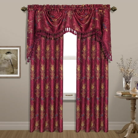 Jewel 54 X 63 Window Curtain Panel Burgundy Walmart Com