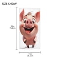 thumbnail image 3 of Cartoon Laughing Pig Face Towel Absorbent Hand Towels Bath Sport Gym, 3 of 5