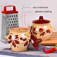 thumbnail image 5 of Borisovskaya Keramika Clay Baking Pot with Lid Set of 4 pcs 22 fl oz (650 ml) Ramekin with Lid Handmade Oven Cooking Pots Natural Red Clay Pot Clay Cookware Stoneware Bean Pots, Beige, 5 of 10