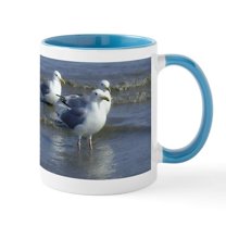 CafePress - Seagull Heaven Mug - 11 oz Ceramic Mug - Novelty Coffee Tea Cup