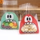 thumbnail image 4 of 100 piezas de 7 cm/10 cm, bolsas de plástico autoadhesivas con forma de monstruo de dibujos animados para galletas, dulces, bocadillos, suministros para hornear, 4 of 5