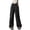 Black, variant on Plus Size Palazzo Pants for Women Summer Boho Wide Leg High Waist Casual Pant 2024 Beach Travel Outfit Worded in Elegant Style
