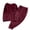 A1-Wine, variant on Pajama Set for Women Loose Solid And Winter Underwear Loungewar Thick And Velvet Warm Velvet Long Sleeves Top Pants Pajama Sets