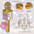 thumbnail image 2 of Micrófono inalámbrico de karaoke Bluetooth 4 en 1 con luces LED, micrófono portátil para niños, los mejores juguetes de regalo para niños, niñas, niños y adultos, 2 of 5