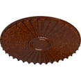 thumbnail image 3 of Ekena Millwork 19 3/4"OD x 1 3/8"P Shakuras Ceiling Medallion (For Canopies up to 5"), Hand-Painted Burnished Mahogany Crackle, 3 of 5